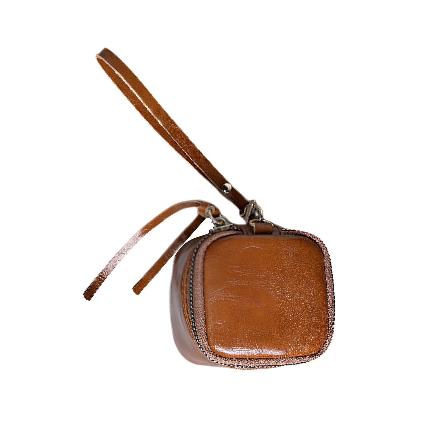 Ladies Elegant PU Coin Purse Compact Size Fashionable Style Mini Purse Suitable for Shopping Traveling Birthday Gifts Peaceful Pleasures Health and Wellness Square brown