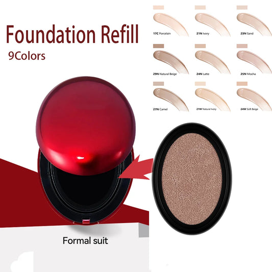 Waterproof Cushion Foundation Refill | Semi-Matte 72-Hour Wear Cushion Foundation Peaceful Pleasures Health and Wellness