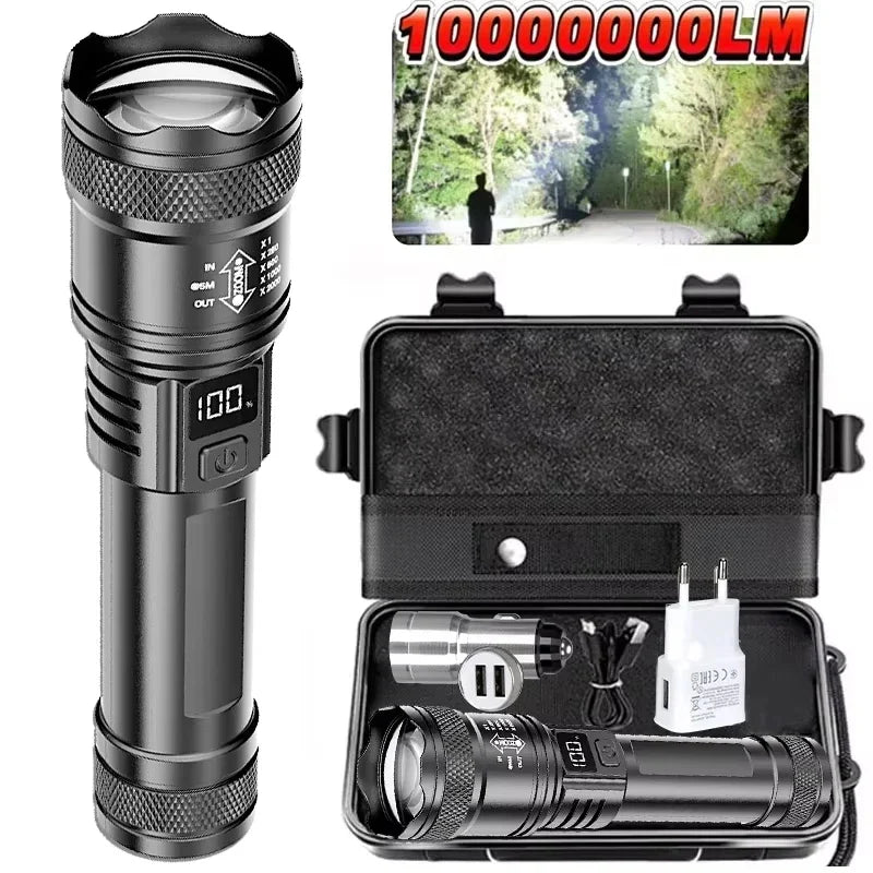 KDULIT Rechargeable LED Tactical Flashlight | Type-C Torch