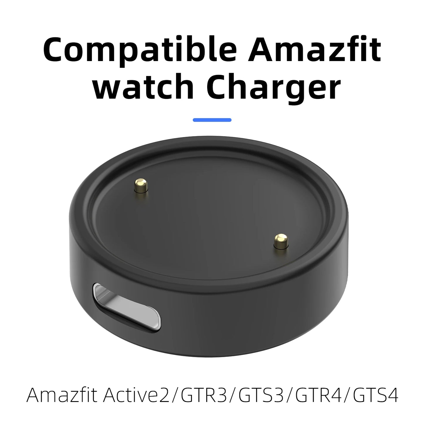 Charger for Amazfit Active 2/ Bip 6 Smart Watch Charging Cradle Dock Stand Cable Magnetic Cord USB Charge Replacement Peaceful Pleasures Health and Wellness