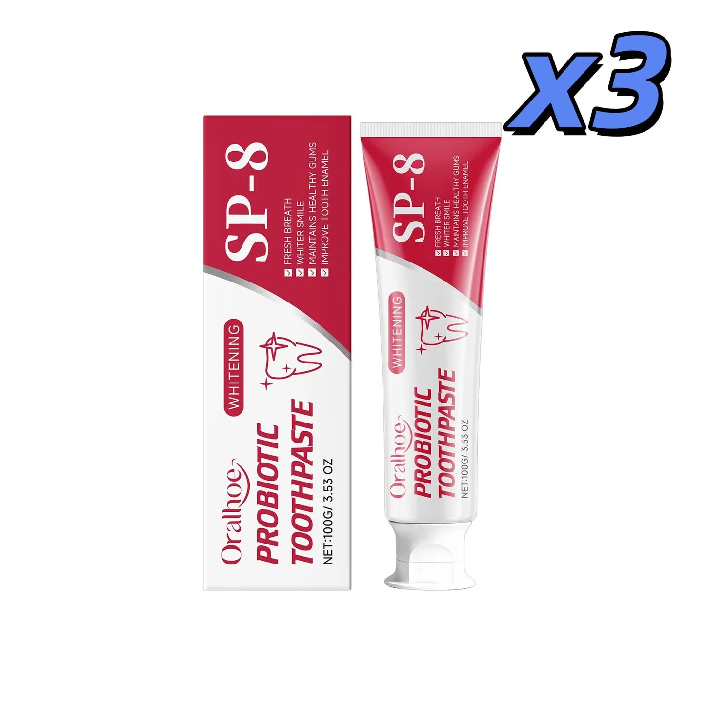 Oralhoe Probiotic Toothpaste | Enamel Whitening & Gum Care
