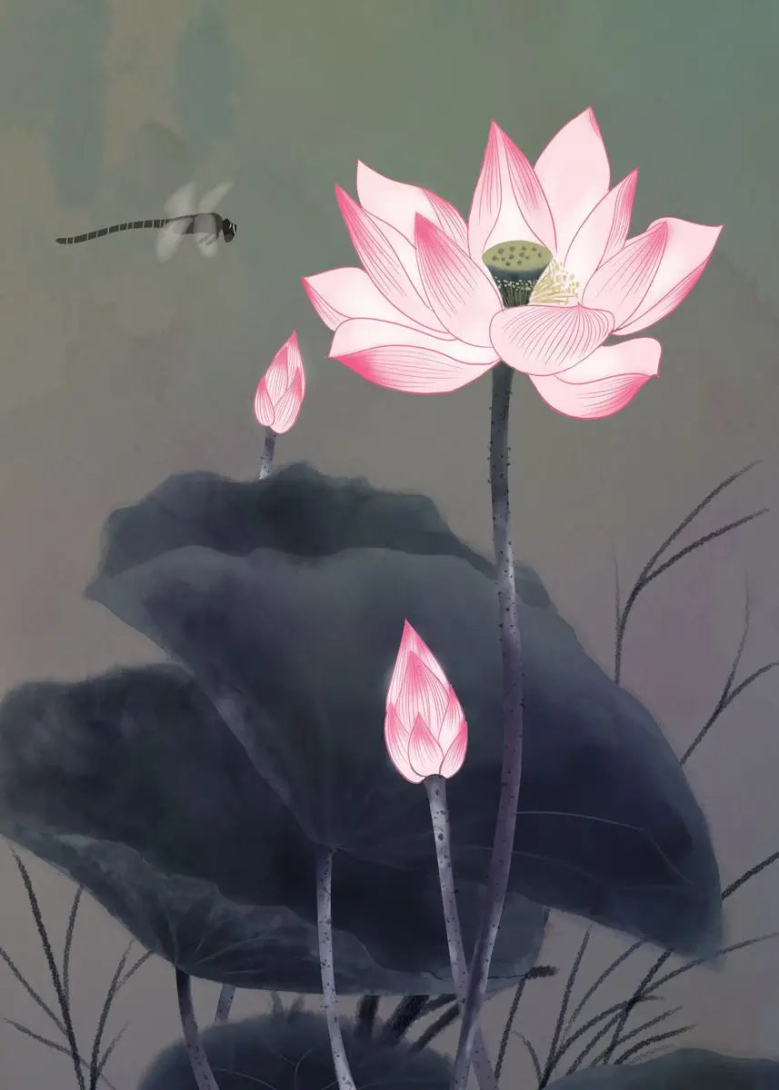 Flowers & Plants Canvas Wall Art | Modern Home Decor Print