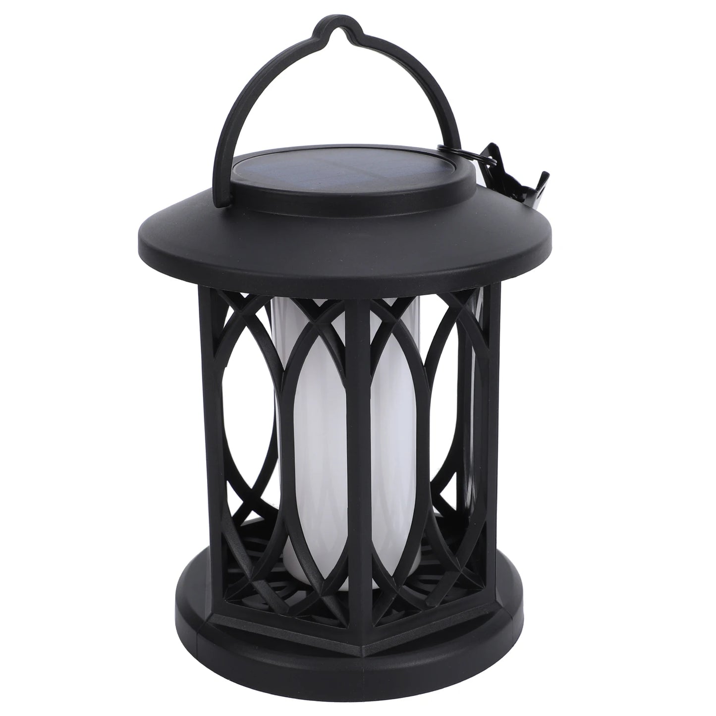 2 Pack Solar Hanging Lights, Outdoor Solar Lantern with Flickering Flame Effect, Monocrystalline Solar Panel, IP65 Weatherproof Peaceful Pleasures Health and Wellness