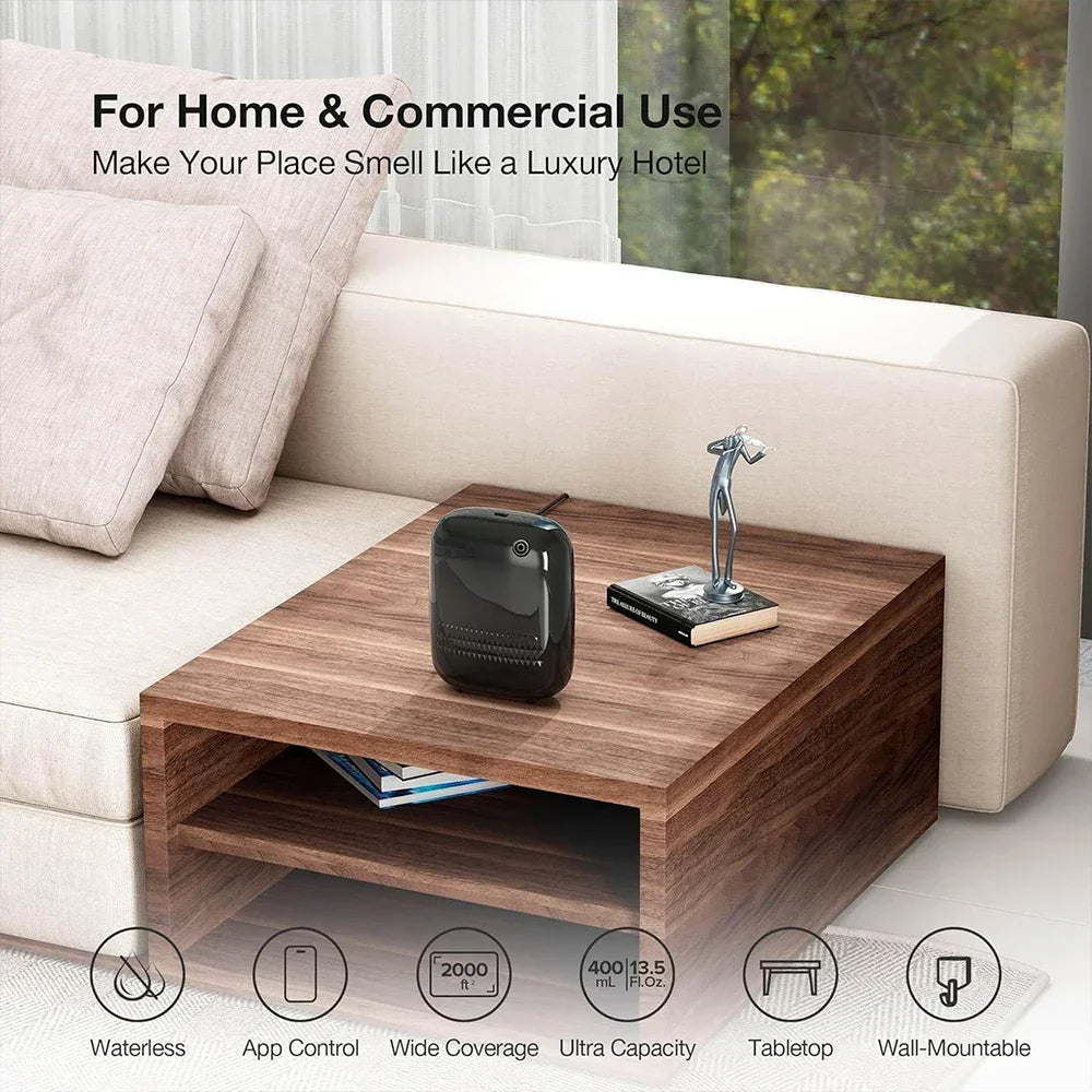 NAMSTE Bluetooth Waterless Oil Diffuser – 2,000 Sq Ft Peaceful Pleasures Health and Wellness