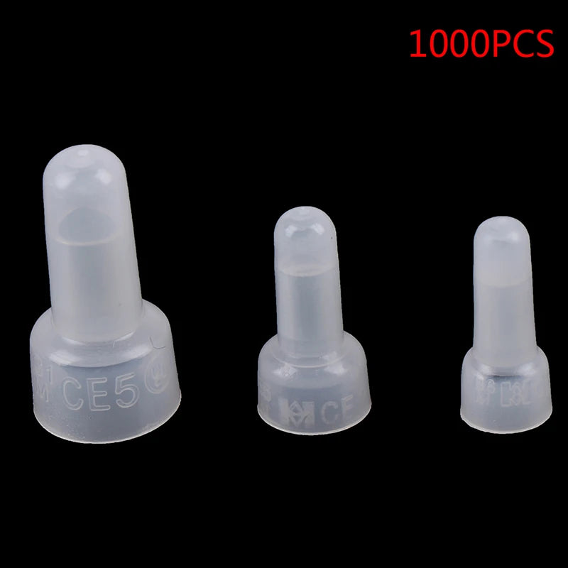 New 1000pcs CE1X CE2X CE5XClosed-End Wire Connectors Crimp Terminals Cap Electrical Peaceful Pleasures Health and Wellness