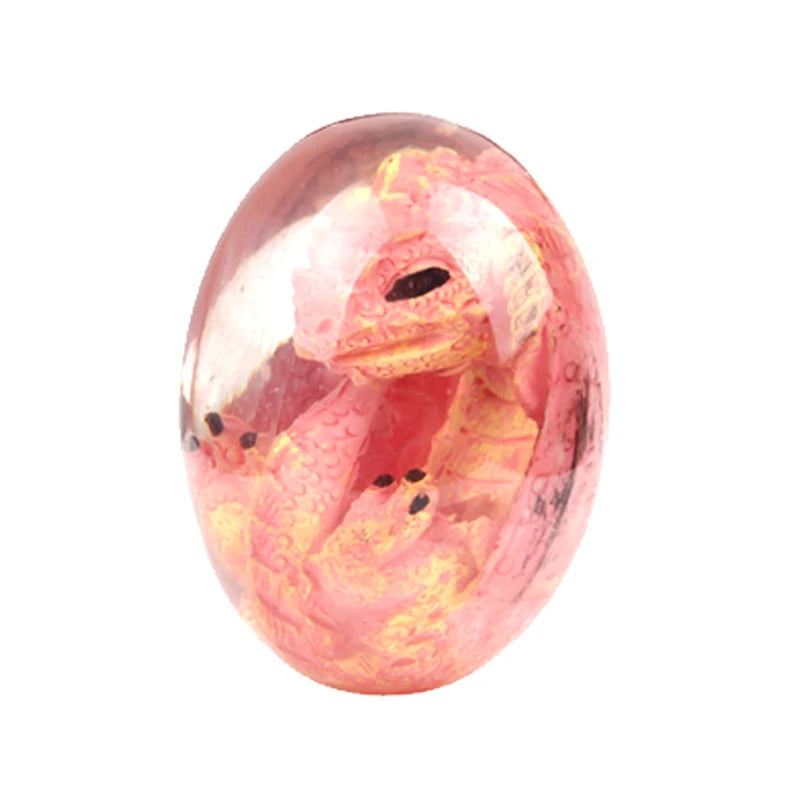 Crystal Lava Dragon Egg Resin Sculpture | Fantasy Collectible