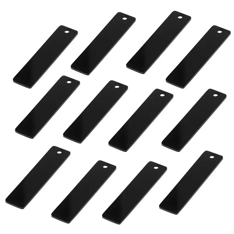 A36T-24X Engravable Metal Keychain Blanks For Laser-Engraving, 2Inch X 1/2Inch Stainless Steel Rectangle Stamping Blanks Peaceful Pleasures Health and Wellness