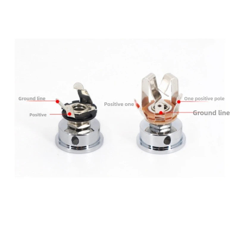 Jack Electrosocket Recessed Electric Guitar Socket Plate Holder Parts