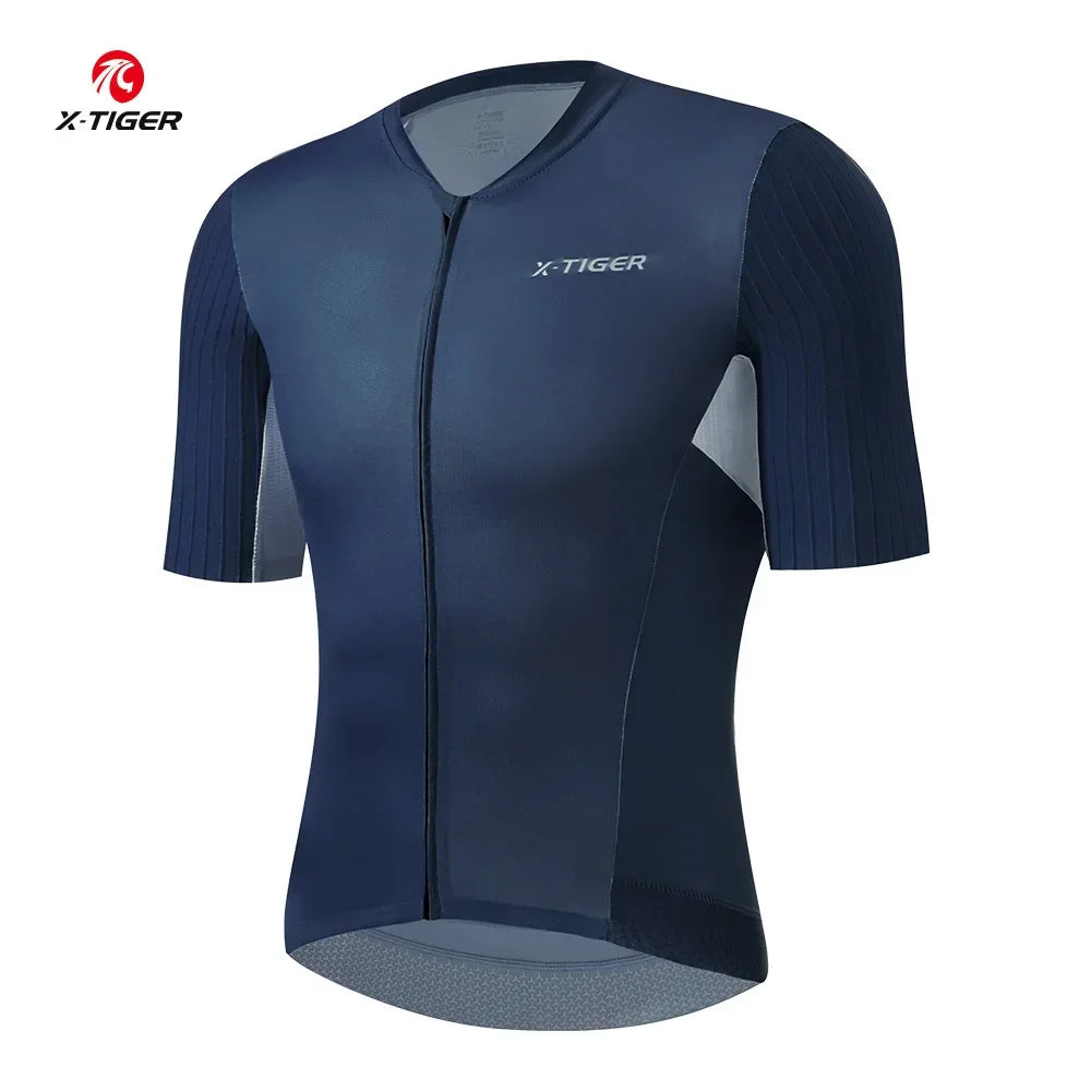 X-TIGER Men's Pro Cycling Jersey – Breathable Short Sleeve Road Bike