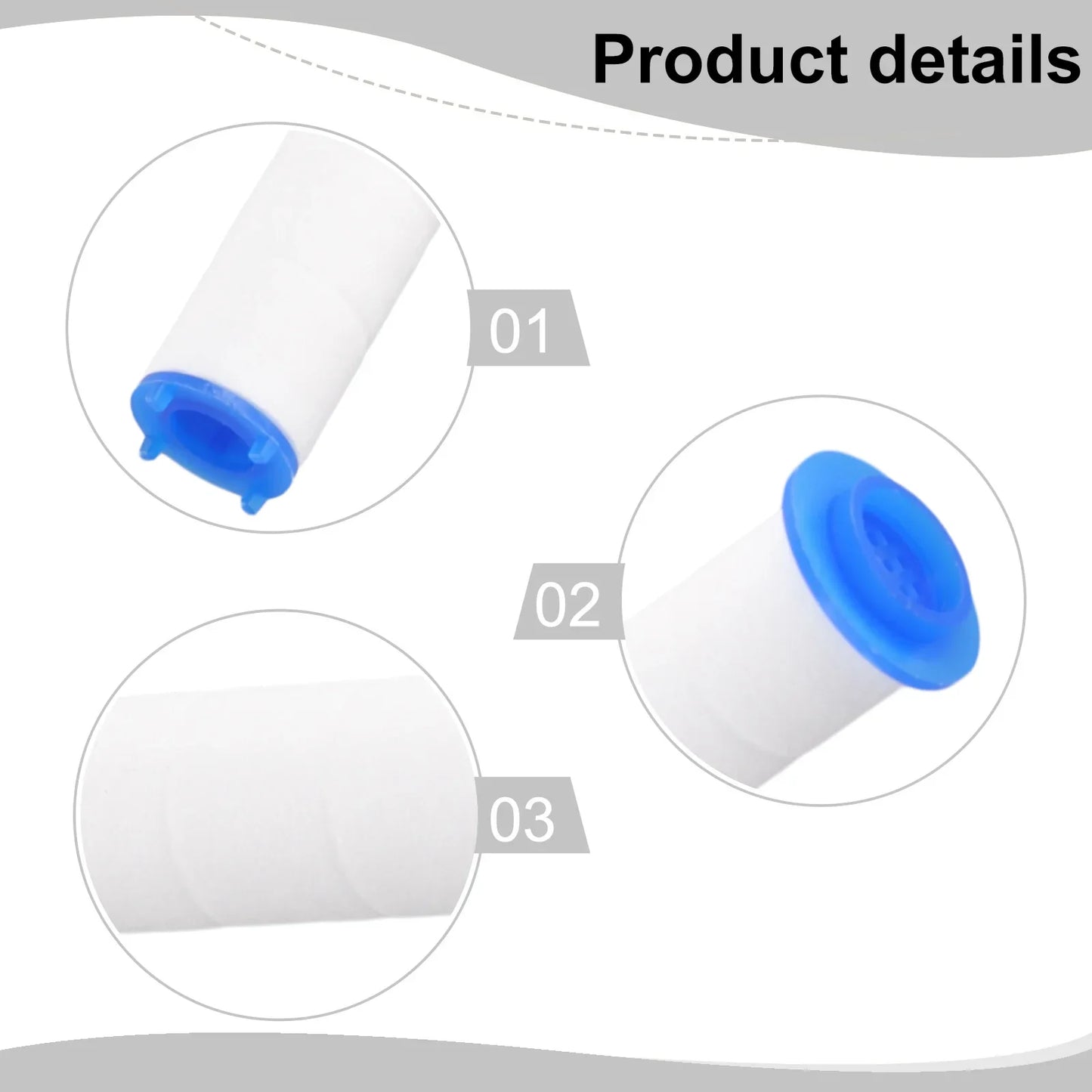10-Pack PP Cotton Shower Filter Replacement Cartridges