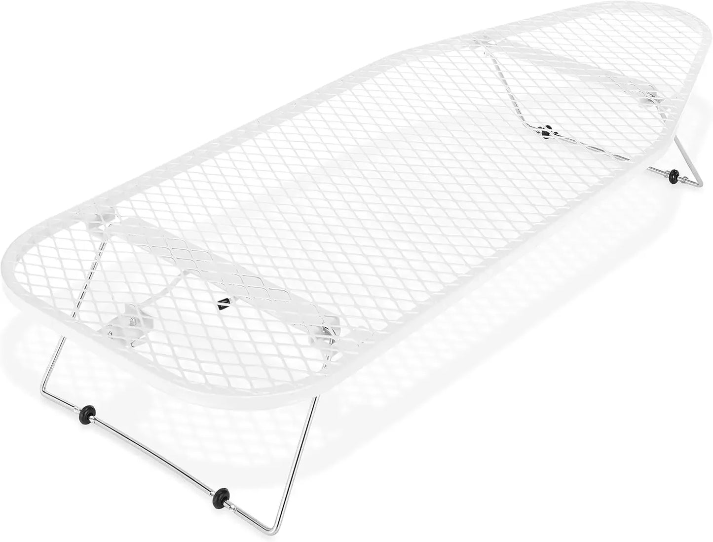 Portable Tabletop Ironing Board with Scorch-Resistant Blue Cover Ironing Accessories Peaceful Pleasures Health and Wellness