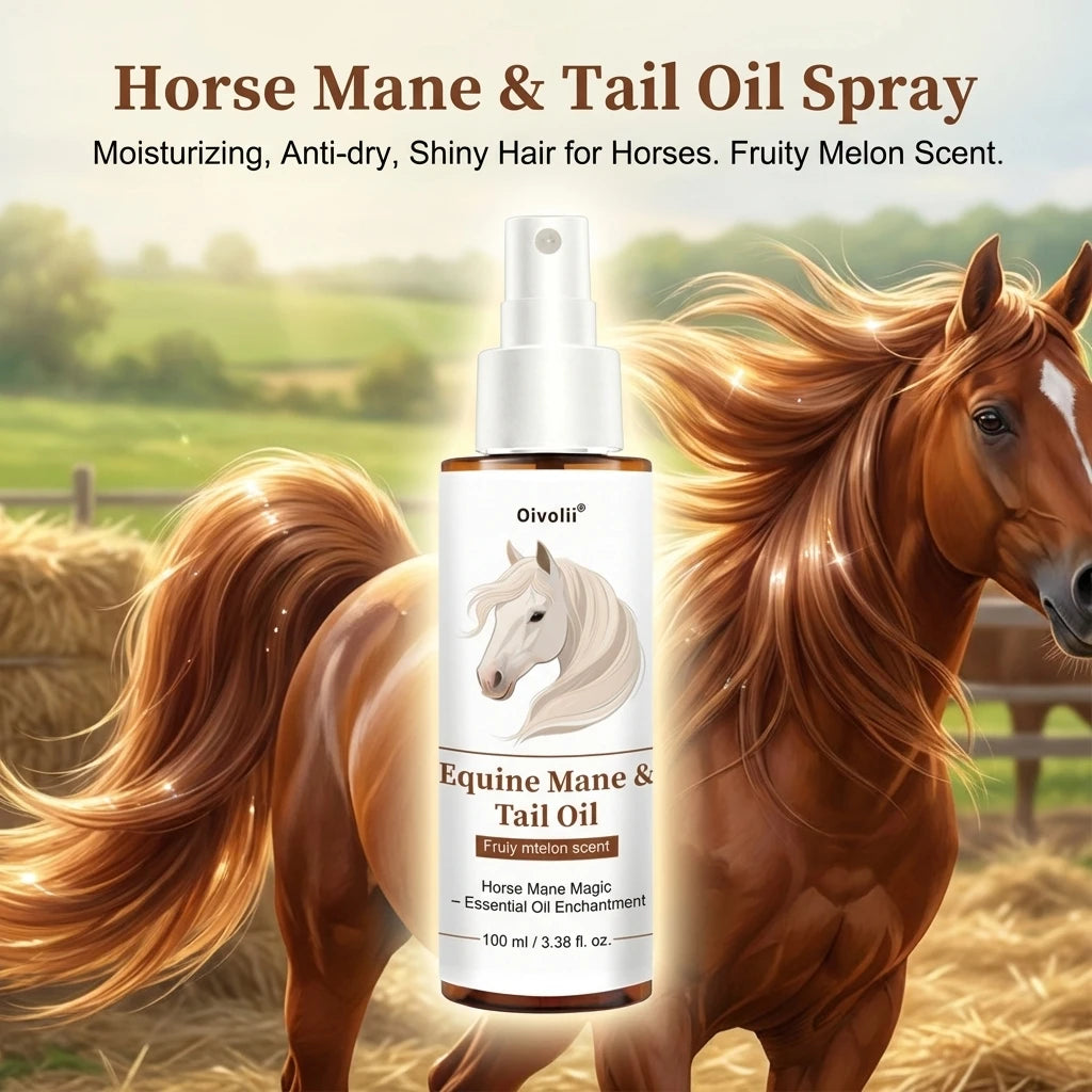 Horse-Hoof Care Oil Spray 100ml Moisturizing Formula For Horses With Even Application Peaceful Pleasures Health and Wellness