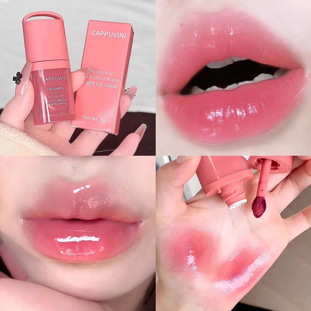 Cappuvini Jelly Mirror Lip Gloss – Hydrating K-Beauty Lip Tint