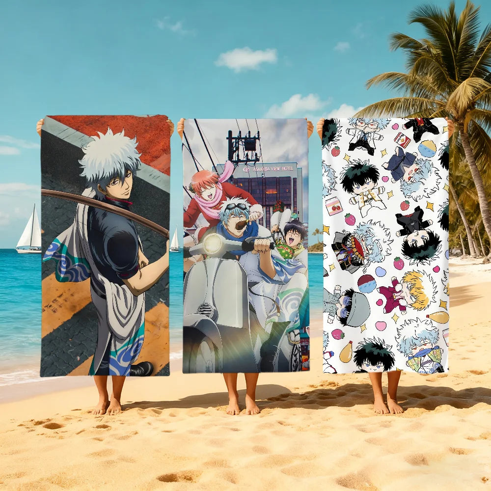 Gintama Anime Beach Towel – Quick Dry, Soft, Multi-Size