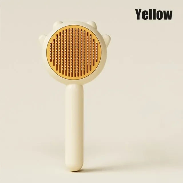 Self-Cleaning Pet Grooming Brush | Cat & Dog Deshedding Comb
