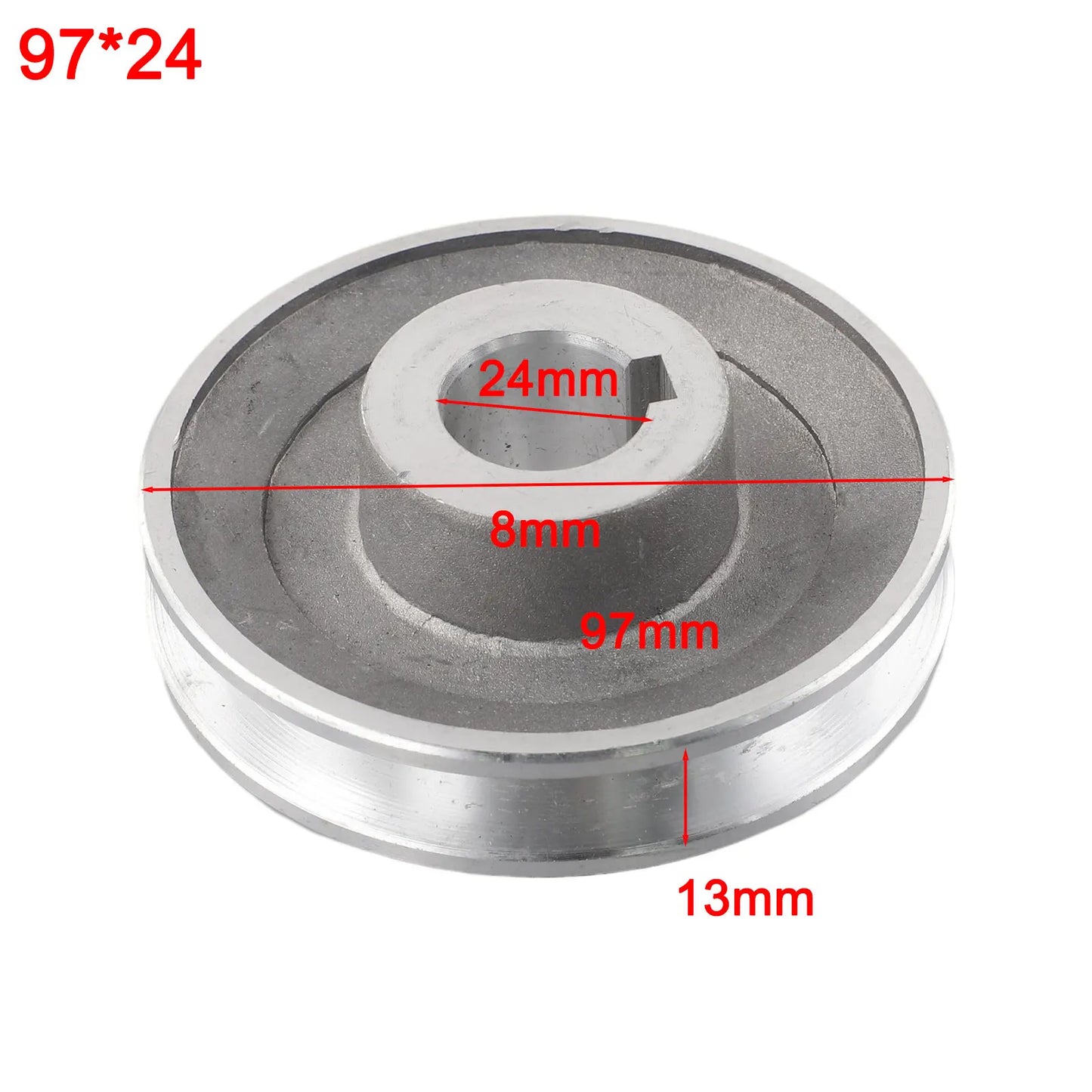 Aluminum Single Groove V-Belt Pulley | A-Type Air Compressor