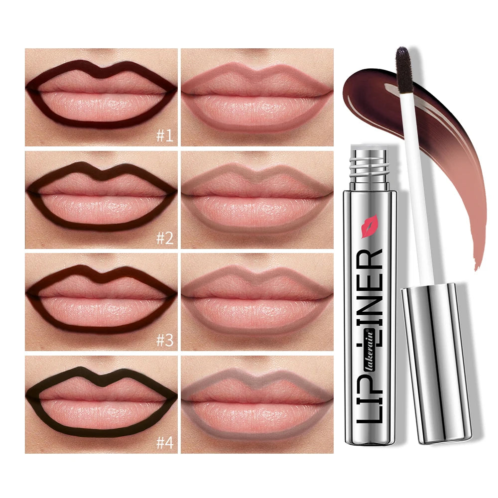Lipliner Peel Off Lip Liner Stain Peel Off Lip Liner Tattoo Waterproof Matte Long-Lasting Brown Nude Lip Color Cosmetics Makeup Peaceful Pleasures Health and Wellness