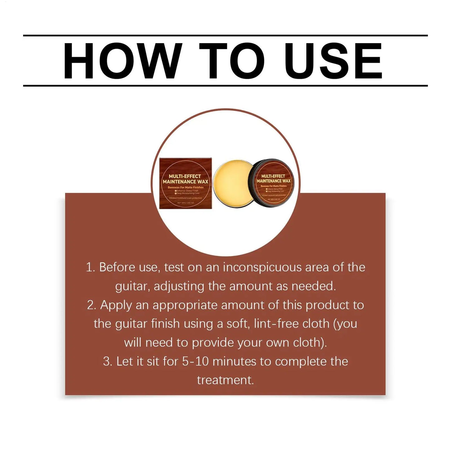 Guitar Polishing Wax – Beeswax & Carnauba Wood Instrument Care