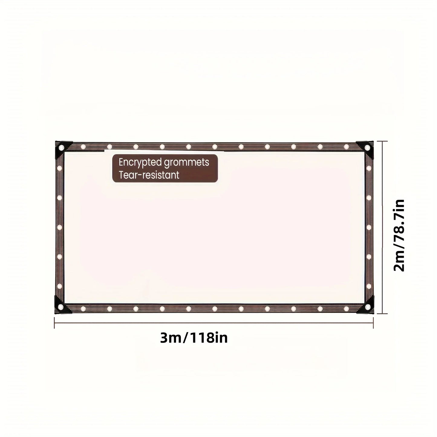 Heavy Duty Clear PVC Tarp with Zipper – Waterproof & Windproof