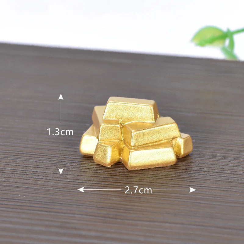 Feng Shui Auspicious Fa Cai Money Tree Gold Ingot Bag Lucky Fortune Spring Festival Mascot Desktop Ornament Car Home Decor Craft Peaceful Pleasures Health and Wellness 22
