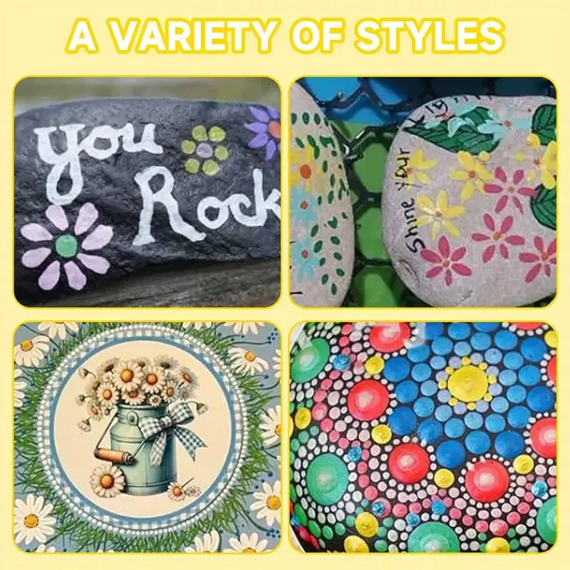 5-Piece Mandala Dotting Tool Set – 10 Dot Sizes for Rock Art Mandala Dotting Tool Set Peaceful Pleasures Health and Wellness