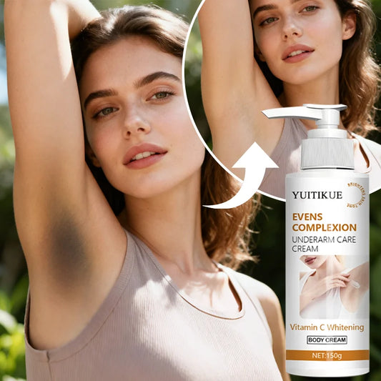 YUITIKUE Underarm Brightening Cream 150g - 2-in-1 Evens & Whitens, Vitamin C Formula, Dark Spot Corrector, Smooth Skin Care Peaceful Pleasures Health and Wellness Default Title