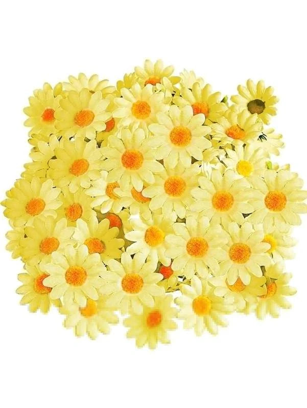 Mini Silk Daisy Artificial Flowers 50/100pcs | Wedding & DIY Decor