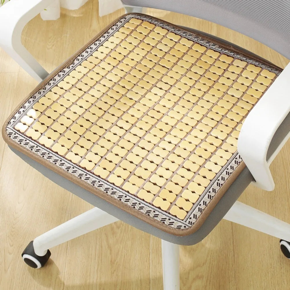 Bamboo Cool Seat Mat – Breathable Car Chair & Sofa Cushion