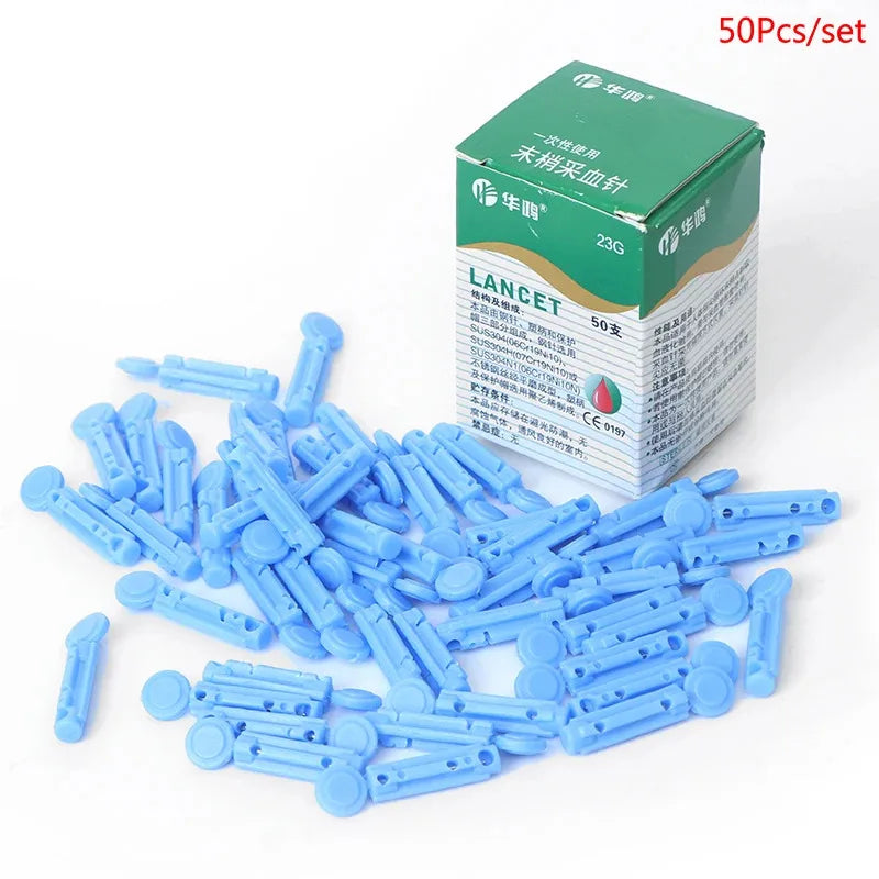 50-Pack 28G Soft Lancet Needles for Blood Glucose Diabetes Testing