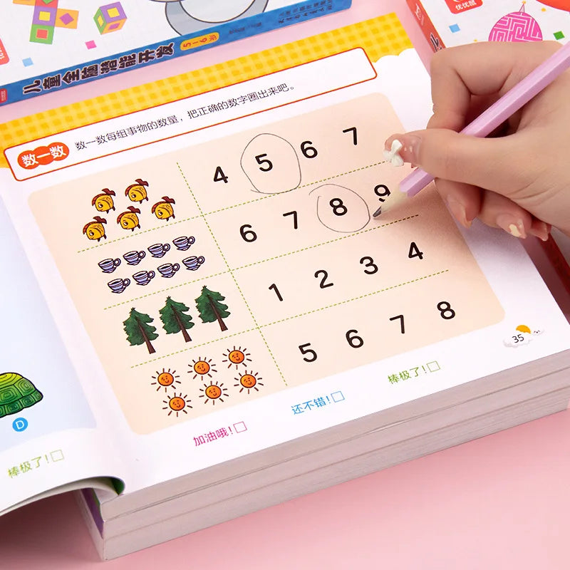 2-6 Years Children's Brain Development Activity Book Enhance Left