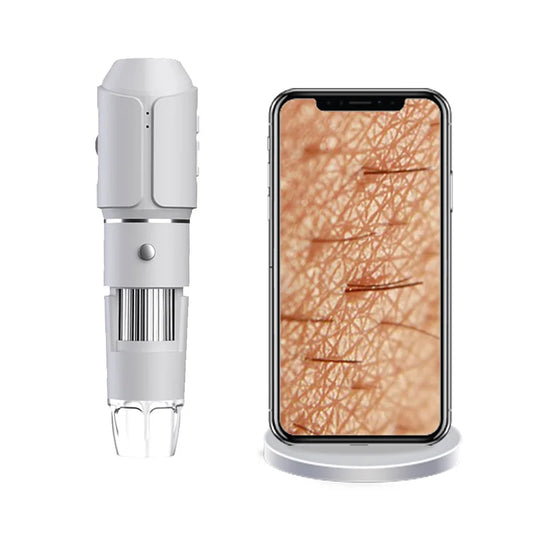 Wifi Electron Microscope 1600X Magnifying Glass Beauty Tool Peaceful Pleasures Health and Wellness WHITE