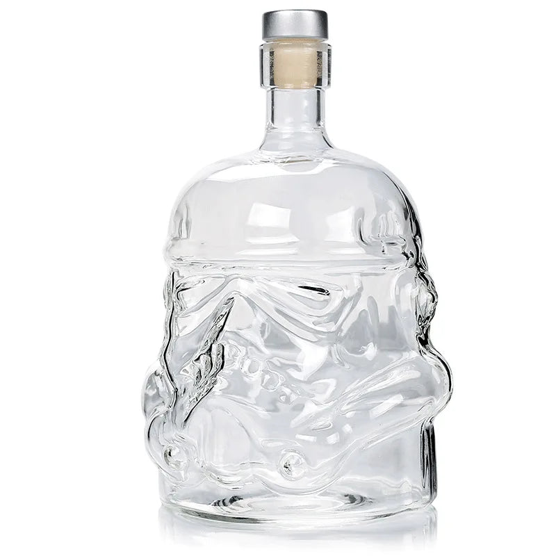 Wine Glass Set Storm Trooper Helmet Whiskey Decanter Whiskey Glass Cup Wine Glasses Accessories Creative Men Gift Bar Party Hot Peaceful Pleasures Health and Wellness