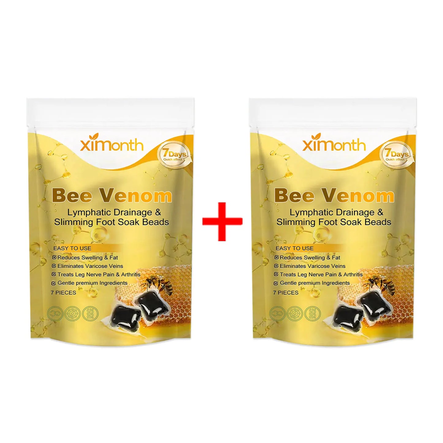 Bee Venom Herbal Foot Bath Soak Beads – 7pcs Deep Cleanse