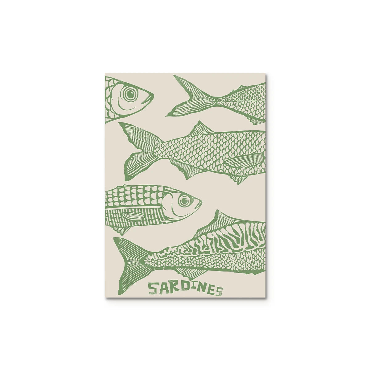 Colorful Ocean Fish Canvas Poster | Unframed Wall Art Print Canvas Wall Art Peaceful Pleasures Health and Wellness