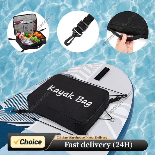 Oxford SUP Cooler Bag Compact Lightweight Insulated Storage Bag Large Capacity for Kayak Paddle Board Outdoor Surfing Accessory Peaceful Pleasures Health and Wellness