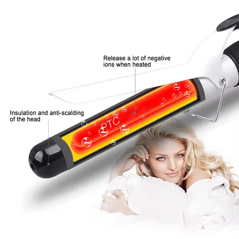 Direct Sales Hair Salon Professional Electric Hair Curlers Roller Portable Rotating Ceramic Hair Curler Home Peaceful Pleasures Health and Wellness
