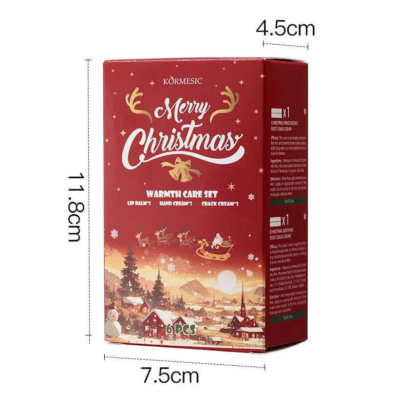 Christmas Hydrating Body Care Gift Set – Hand, Lip, Foot & Body