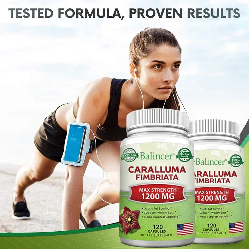Caralluma Fimbriata - Maximum Strength Weight Management Supplement, Appetite Suppressant, Metabolism Booster - 120 Capsules Peaceful Pleasures Health and Wellness