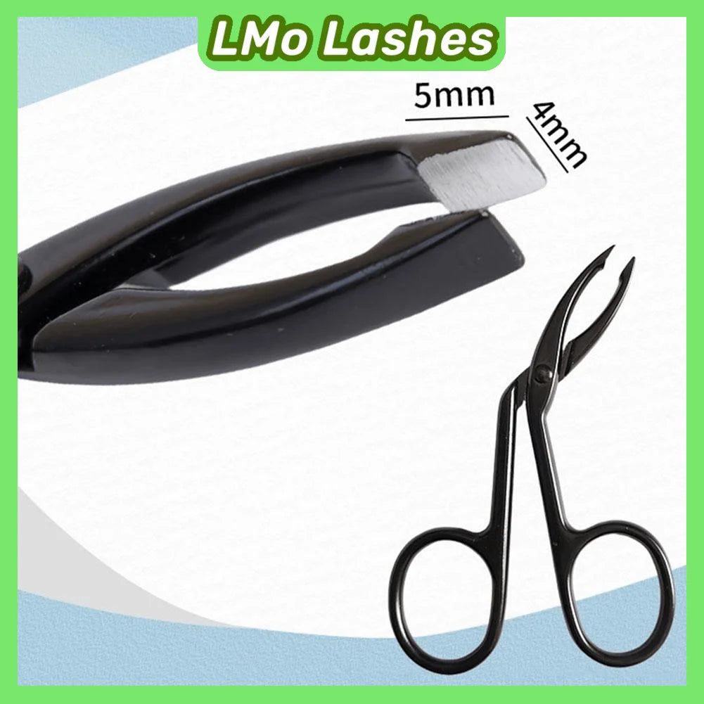 Stainless Steel Eyebrow Tweezers – Slanted & Flat Tip
