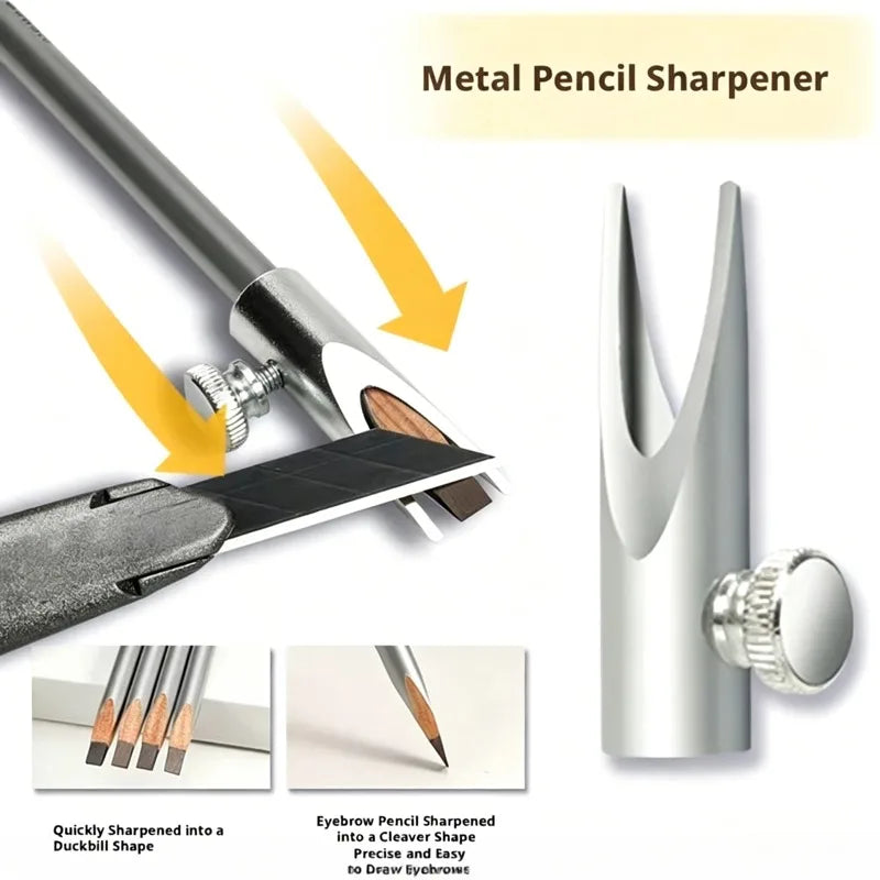 U-Shaped Eyebrow Pencil Sharpener Guide – Duck-Bill Brow Tool