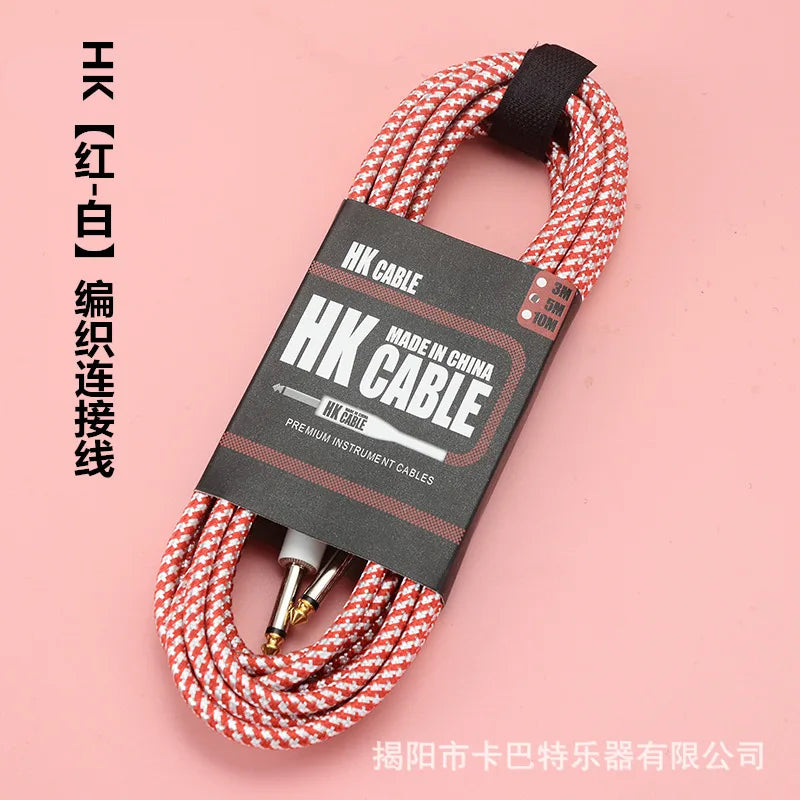 Electric Guitar Cable Wire Cord 3m No Noise Shielded Bass Amplifier