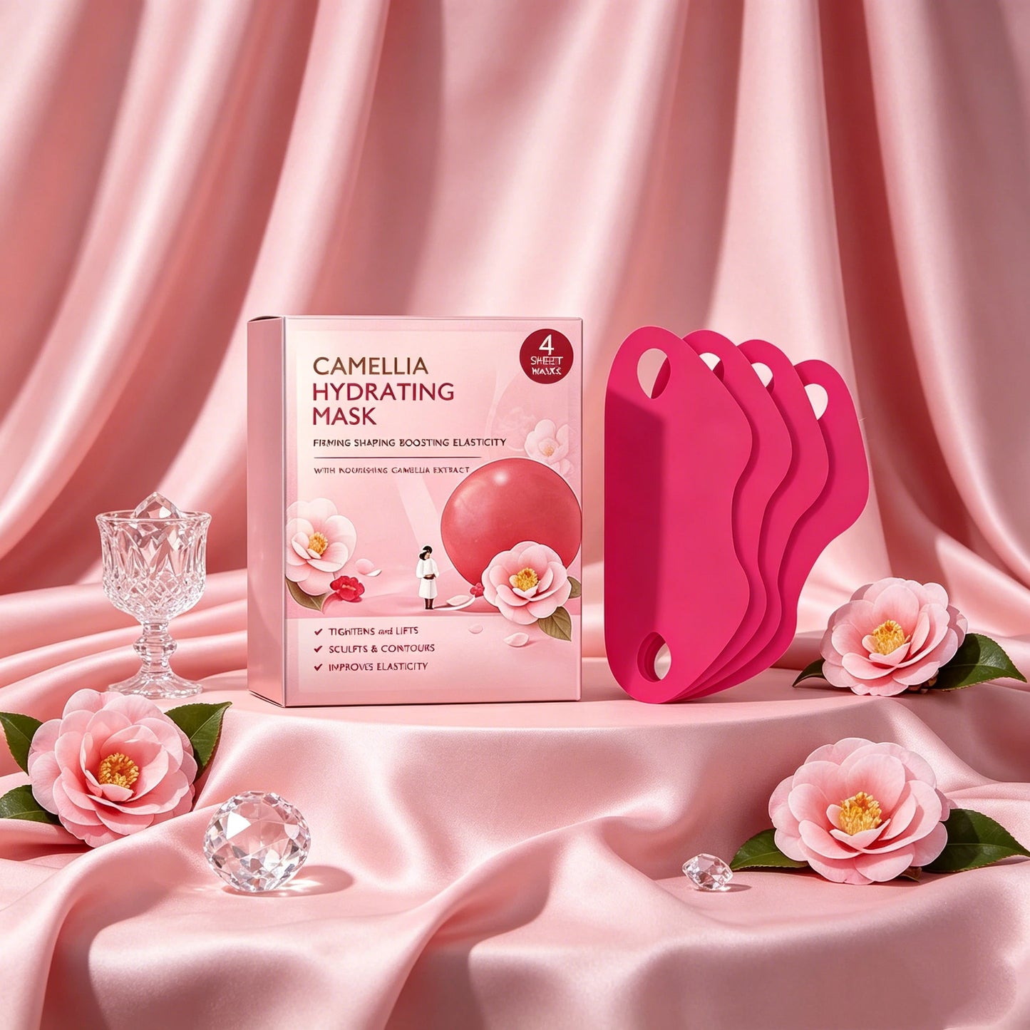 Korean Chin Lifting Facial Mask | Firming Ear Hook Patch 4pc