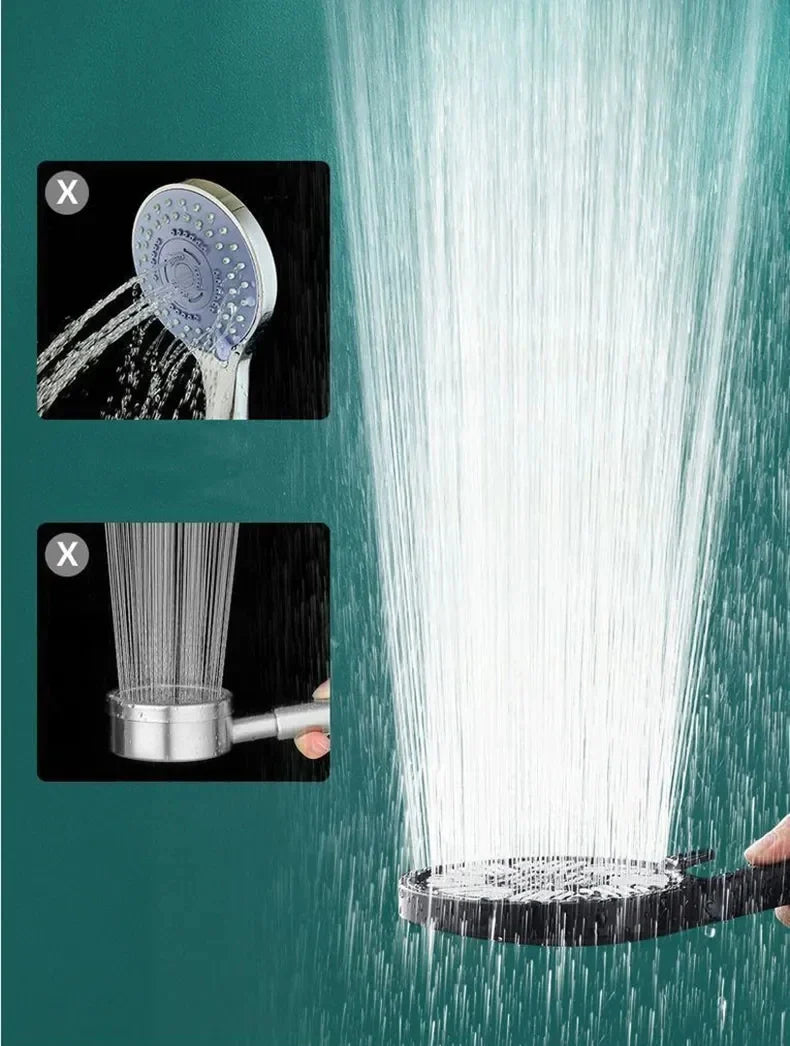13cm Rainfall Shower Head | High Pressure, 3 Modes, Water Saving