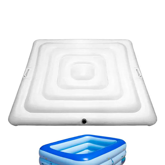 Hot Tub Cover Square Insulated Hot Tub Cover Inflatable Energy Saving Square Hot Tub Lid for hot tub cover protector Peaceful Pleasures Health and Wellness