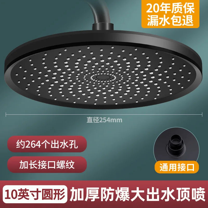 10-Inch Rainfall Shower Head – High Pressure & Water Saving