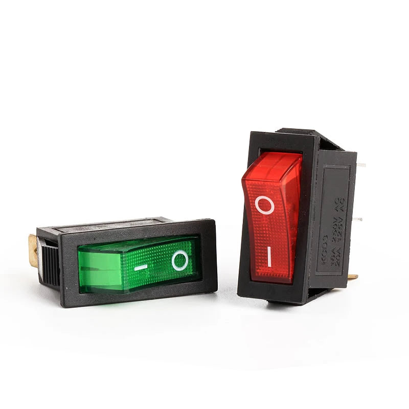 5PCS KCD3 Rocker Switch ON-OFF ON-OFF-ON 2/3Position 2/3Pins Electrical Equipment With Light Power Switch 16A 250V / 20A 125V AC Peaceful Pleasures Health and Wellness