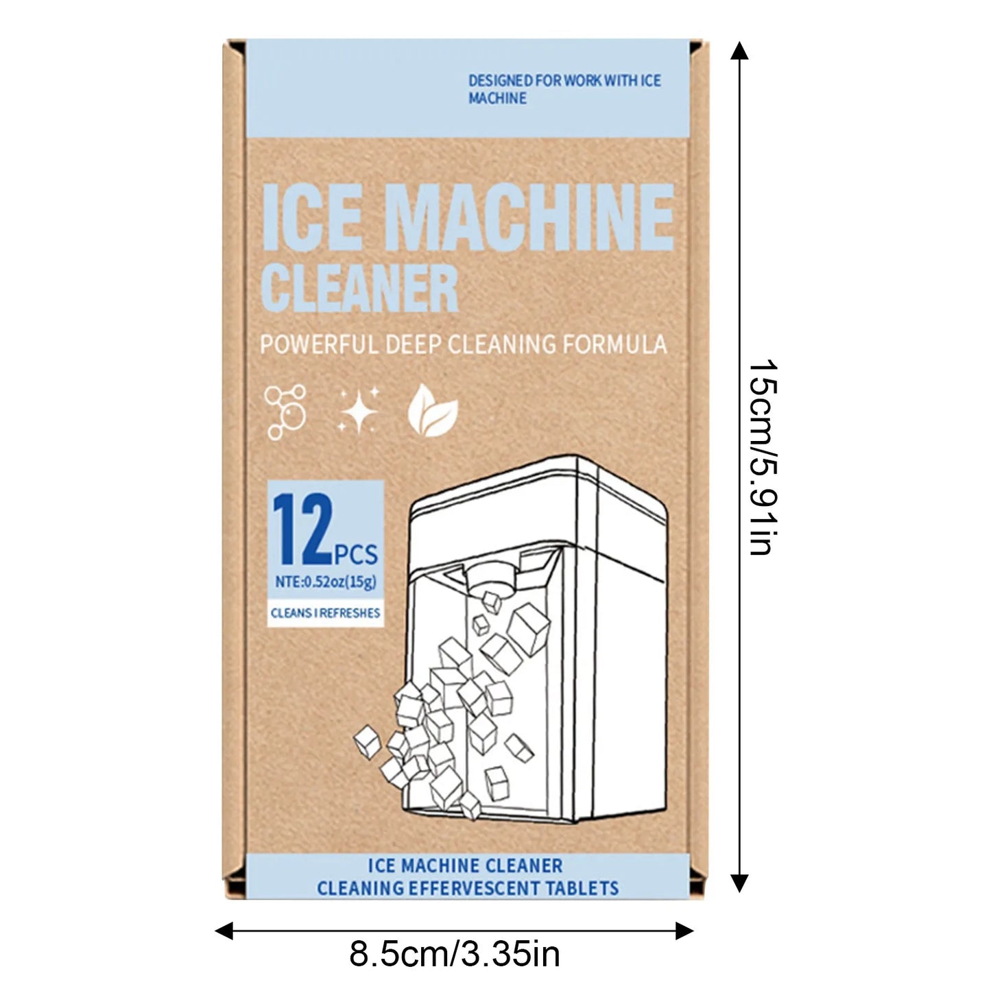 Ice Maker Cleaner & Descaler Tablets – 12 Pack | Scale Remover