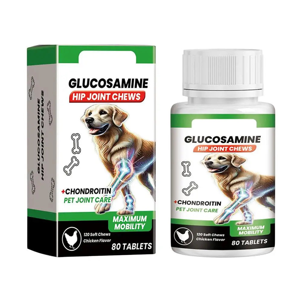 1/2/3box Pet Joint Health Tablets Dogs Ammonia Chondroitin Joint Care Chewable Tablets Relieve Joint Discomfort Pet Body Care Peaceful Pleasures Health and Wellness 1pcs