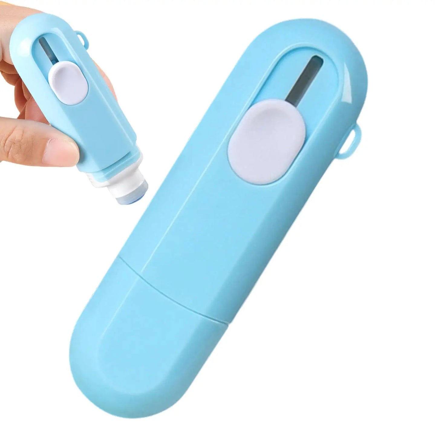 Thermal Paper Eraser & Address Cover Fluid Label Eraser with Box Cutter for Home Office Mail Package Shipping Post Office School Peaceful Pleasures Health and Wellness