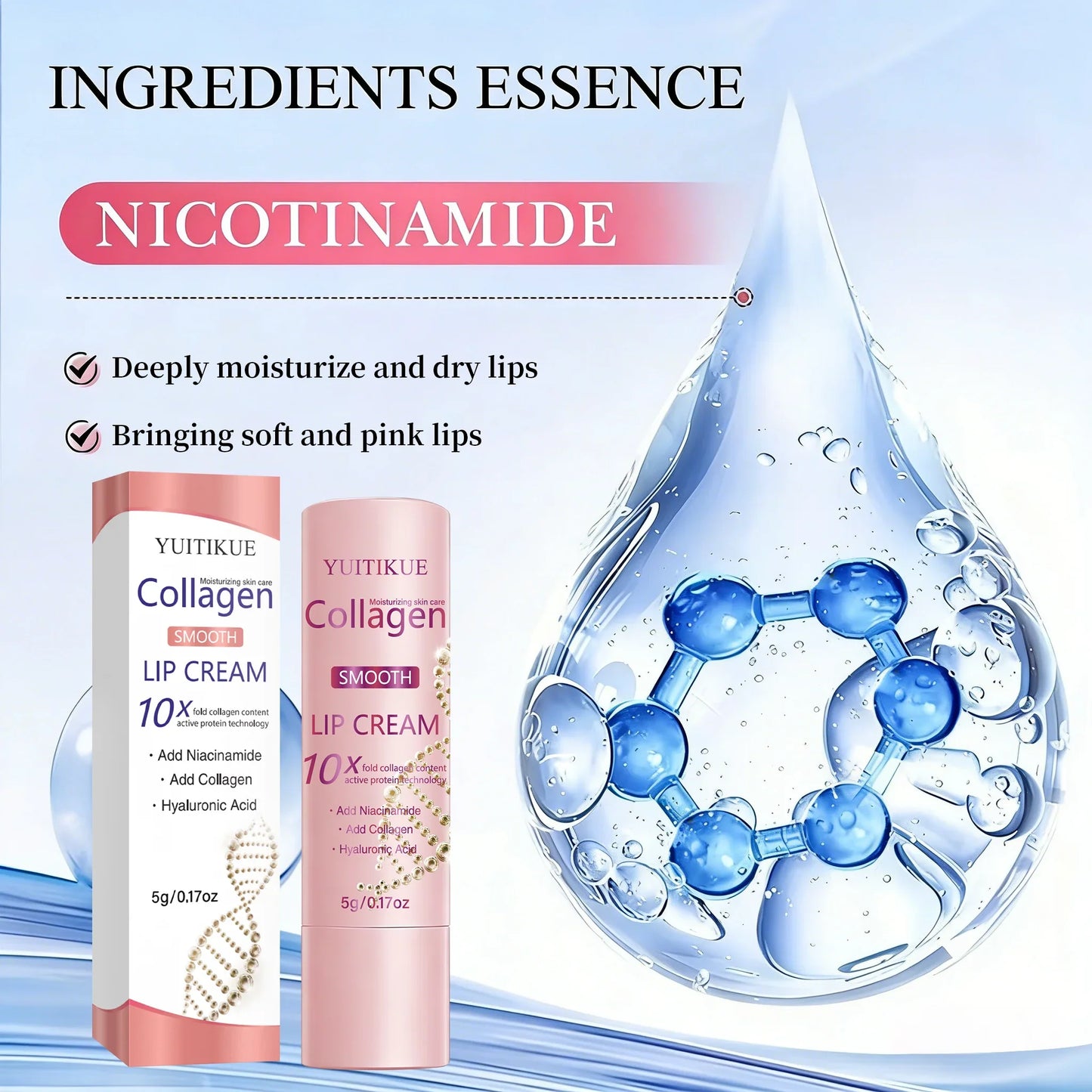 10X Collagen Lip Cream – Hyaluronic Acid & Niacinamide | 5g